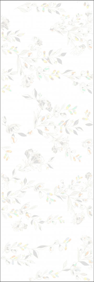 Карвинг 60x60 Aurora (Аврора) Creto: Вставка Dew Bianko 20х60