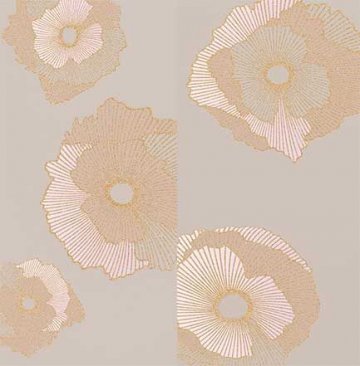 Панно Mono (Моно) Creto: Панно Mono Golden flowers 60х60 (компл. из 2 шт)