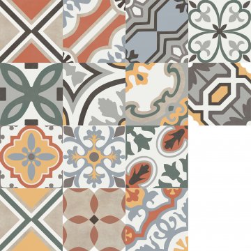 Карвинг 60x60 Poly (Поли) Creto: Керамогранит Poly Mix 20х20