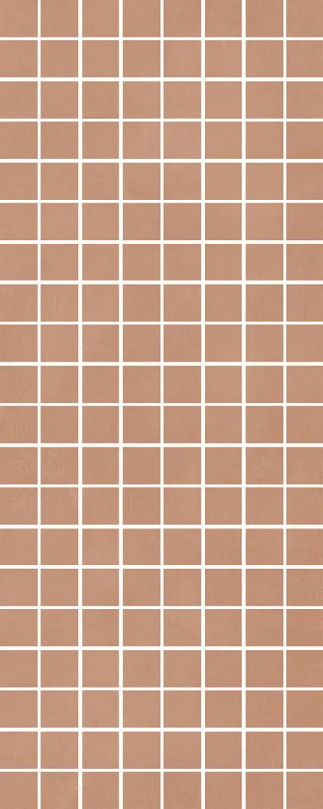 Карвинг 60x60 Каннареджо Kerama Marazzi: Декор Каннареджо мозаичный оранжевый матовый 20x50x0,8 из 160 частей 2,3х2,3
