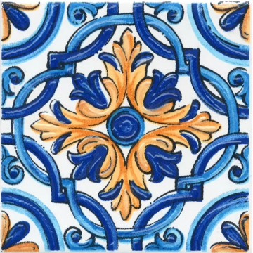 Карвинг 60x60 Капри Kerama Marazzi: Вставка Капри майолика