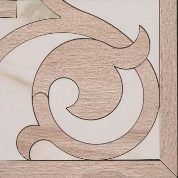 Карвинг 60x60 Карелли Kerama Marazzi: Угол Карелли наборный 15,5x15,5x0,9