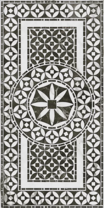 Карвинг 60x60 Коррер Kerama Marazzi: Декор Коррер 1 глянцевый обрезной 30х60