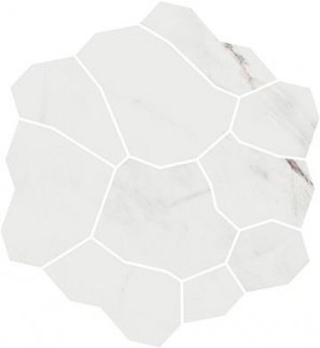 Карвинг 60x60 Марсель Kerama Marazzi: Декор Марсель наборный серый светлый глянцевый