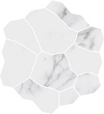 Карвинг 60x60 Марсель Kerama Marazzi: Декор Марсель наборный белый глянцевый
