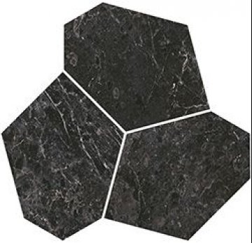 Карвинг 60x60 Марсель Kerama Marazzi: Декор Марсель наборный черный глянцевый