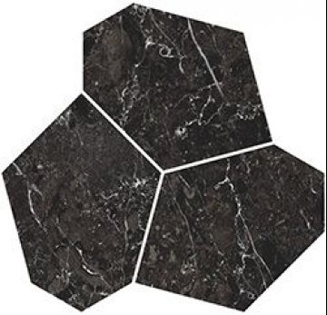 Карвинг 60x60 Марсель Kerama Marazzi: Декор Марсель наборный черный матовый