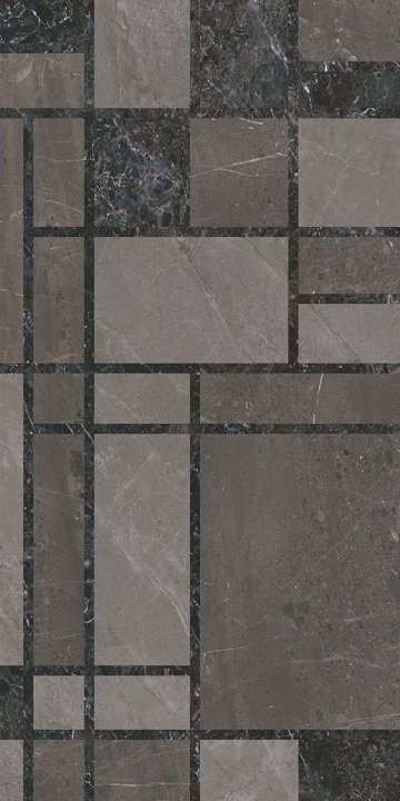 Карвинг 60x60 Марсель Kerama Marazzi: Декор Марсель микс тёмный глянцевый