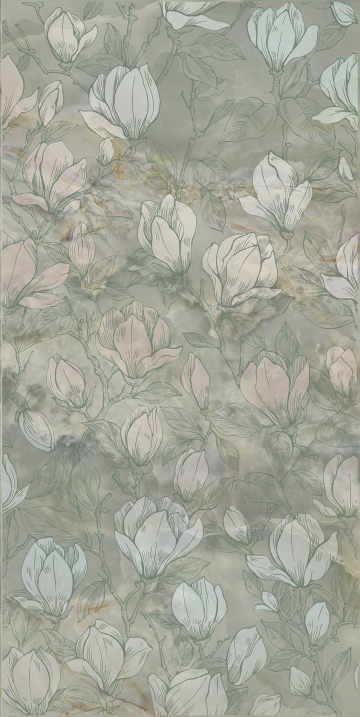 Карвинг 60x60 Сен-Тропе Kerama Marazzi: Декор Сен-Тропе зелёный светлый
