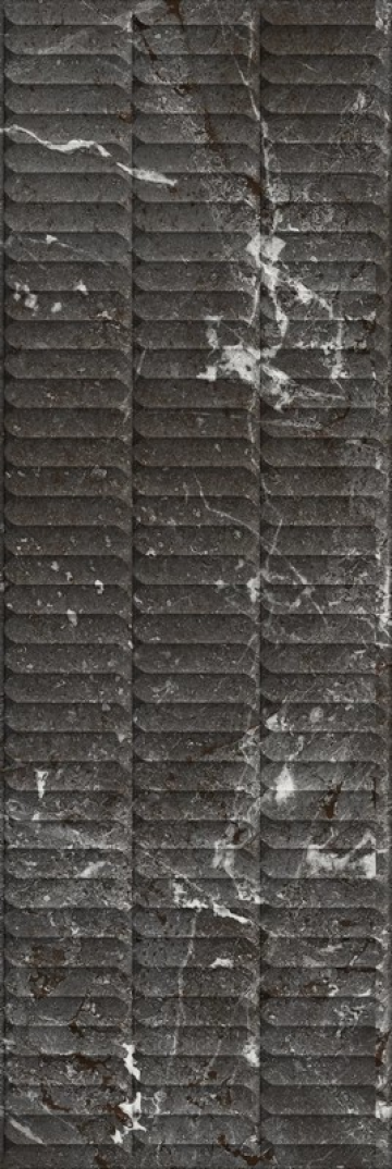 Карвинг 60x60 Тубкаль Kerama Marazzi: Тубкаль чёрный глянцевый структура обрезной 30x89,5x1,05