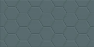 Карвинг 60x60 Эдельвейс (Edelweiss) New Trend: Плитка настенная Эдельвейс Гексагон синий / Edelweiss Hexagon Blue