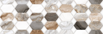 Карвинг 60x60 Гипноз Серый (Hypnose Grey) Primavera: Плитка настенная Гипноз Серый Декор 05