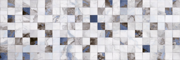 Карвинг 60x60 Тициана Голубая (Tiziana Aqua) Primavera: Плитка настенная Тициана Голубая Декор 01